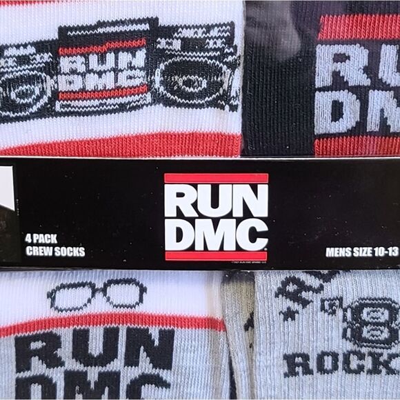 Run DMC NIB Crew Socks - Picture 2 of 4